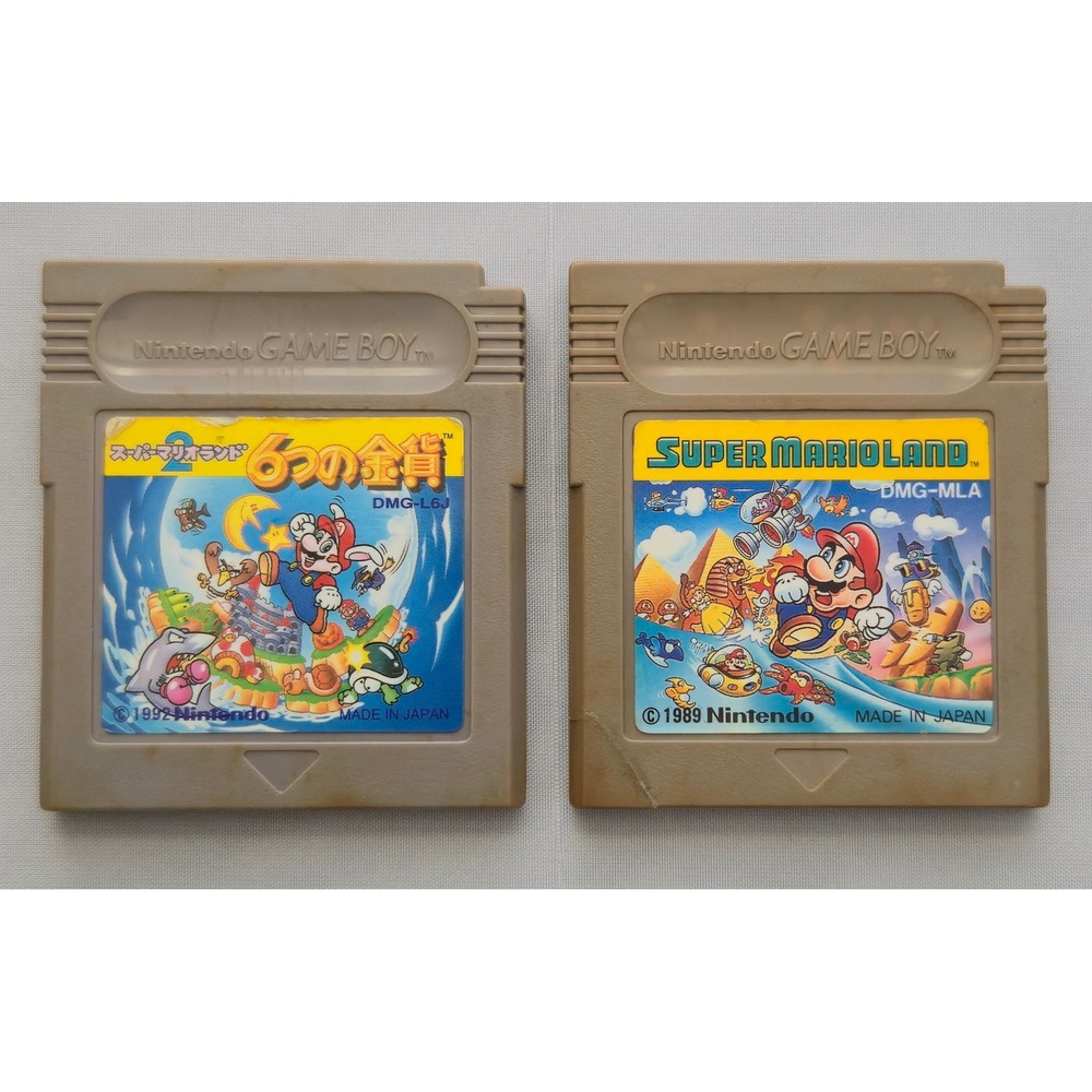 Super Mario Land 1 & 2 Game Bundle - Nintendo GB Game Boy - Japan Import